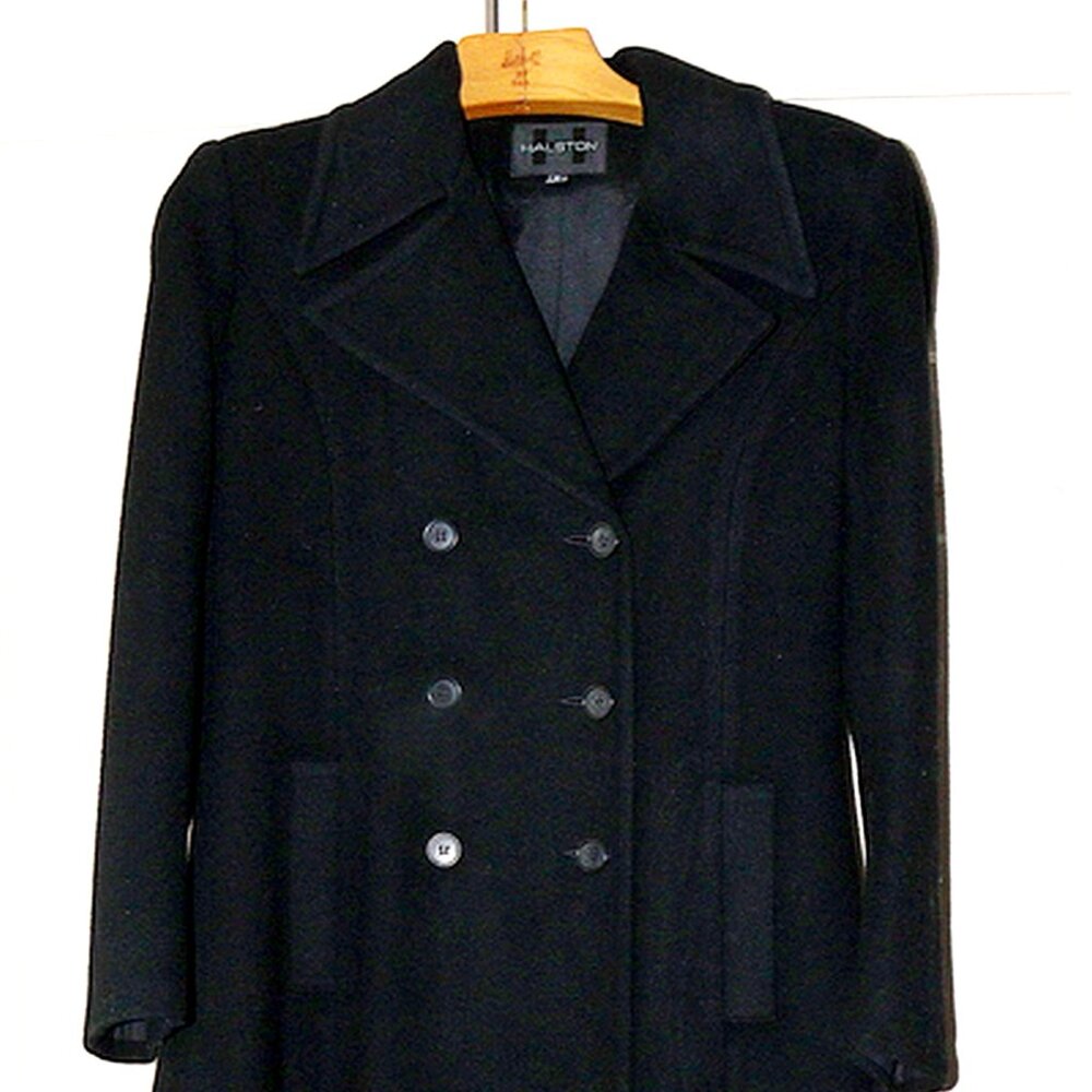 Vintage Halston sz 10 fully lined winter maxi coat